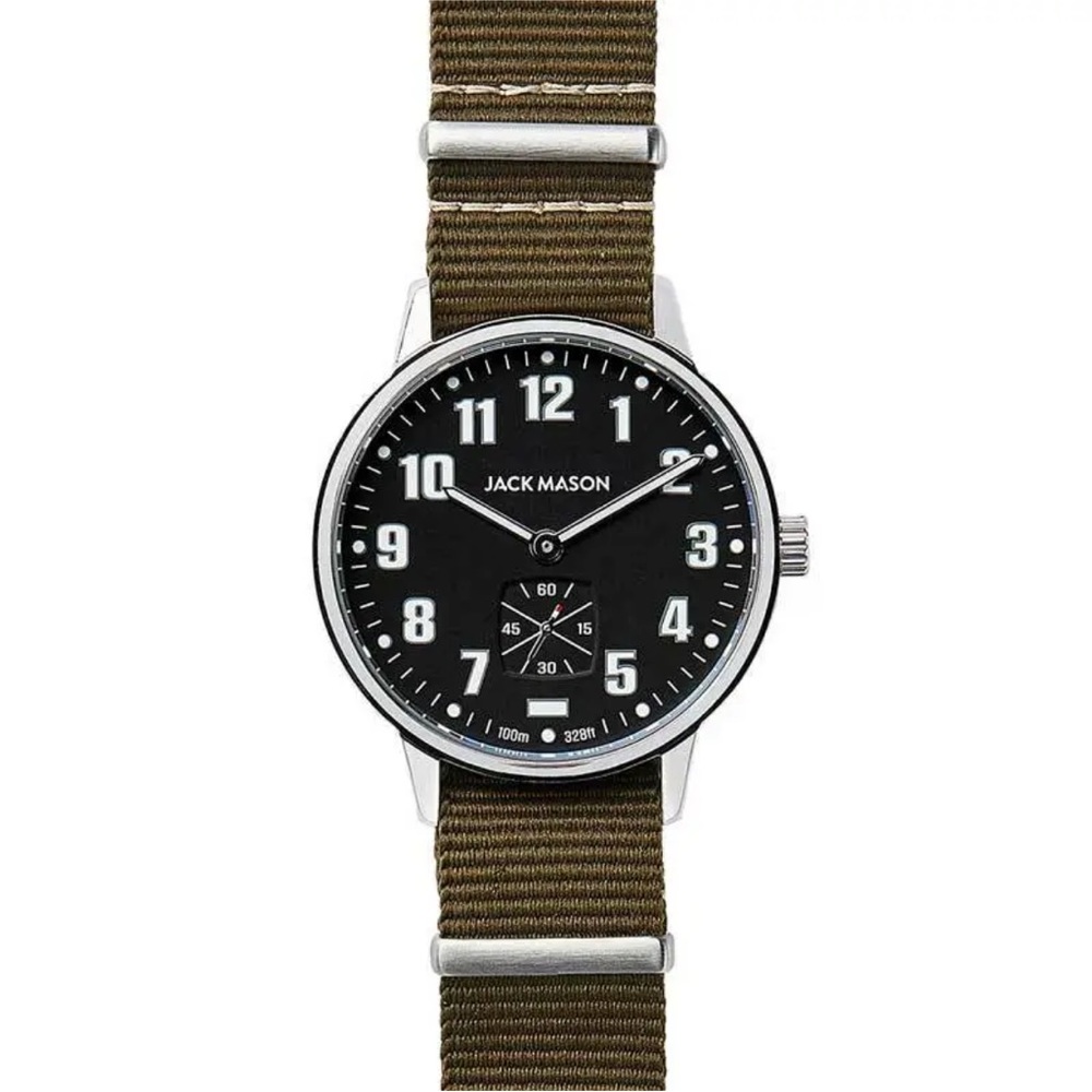 JACK MASON Wristwatches JM-F401-003 Green NATO strap 38 mm case